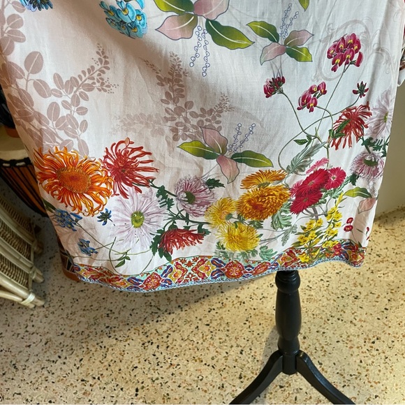 JOHNNY WAS Woven Print Button Front Tunic! New without Tag. XL - Picture 8 of 14